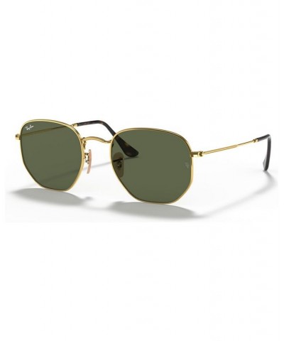 Sunglasses RB3548N HEXAGONAL FLAT LENSES GOLD/GREEN $34.23 Unisex