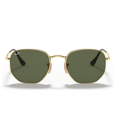 Sunglasses RB3548N HEXAGONAL FLAT LENSES GOLD/GREEN $34.23 Unisex