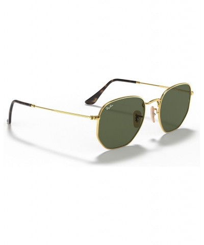 Sunglasses RB3548N HEXAGONAL FLAT LENSES GOLD/GREEN $34.23 Unisex