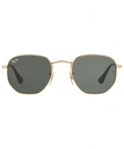 Sunglasses RB3548N HEXAGONAL FLAT LENSES GOLD/GREEN $34.23 Unisex