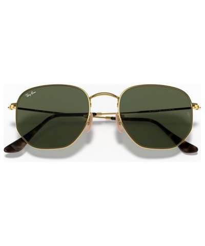 Sunglasses RB3548N HEXAGONAL FLAT LENSES GOLD/GREEN $34.23 Unisex