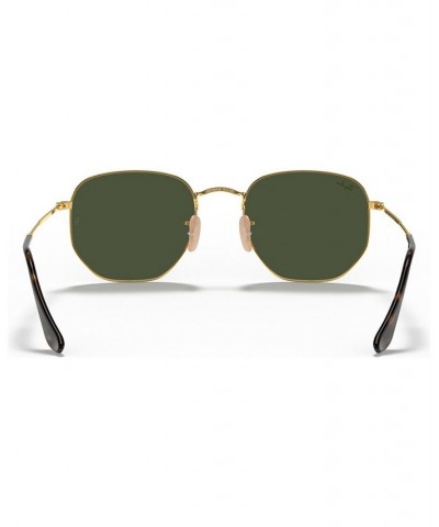 Sunglasses RB3548N HEXAGONAL FLAT LENSES GOLD/GREEN $34.23 Unisex