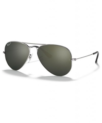 Polarized Sunglasses RB3025 AVIATOR MIRROR SILVER/SILVER MIRROR POLAR $36.21 Unisex