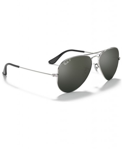 Polarized Sunglasses RB3025 AVIATOR MIRROR SILVER/SILVER MIRROR POLAR $36.21 Unisex