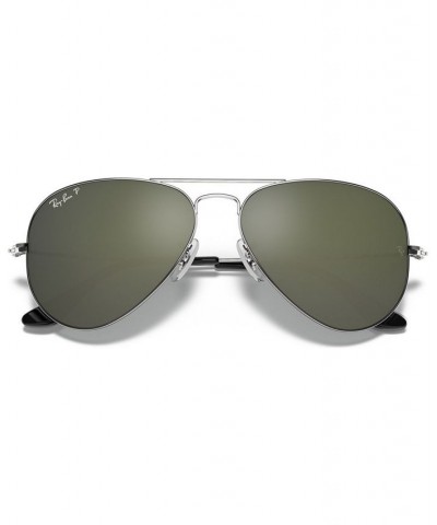 Polarized Sunglasses RB3025 AVIATOR MIRROR SILVER/SILVER MIRROR POLAR $36.21 Unisex