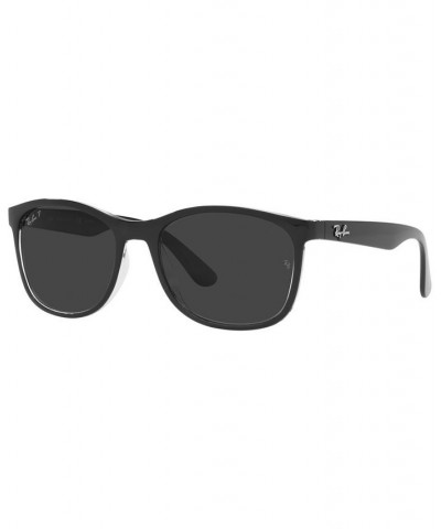 Unisex Polarized Sunglasses RB4374 56 Black on Transparent $43.70 Unisex