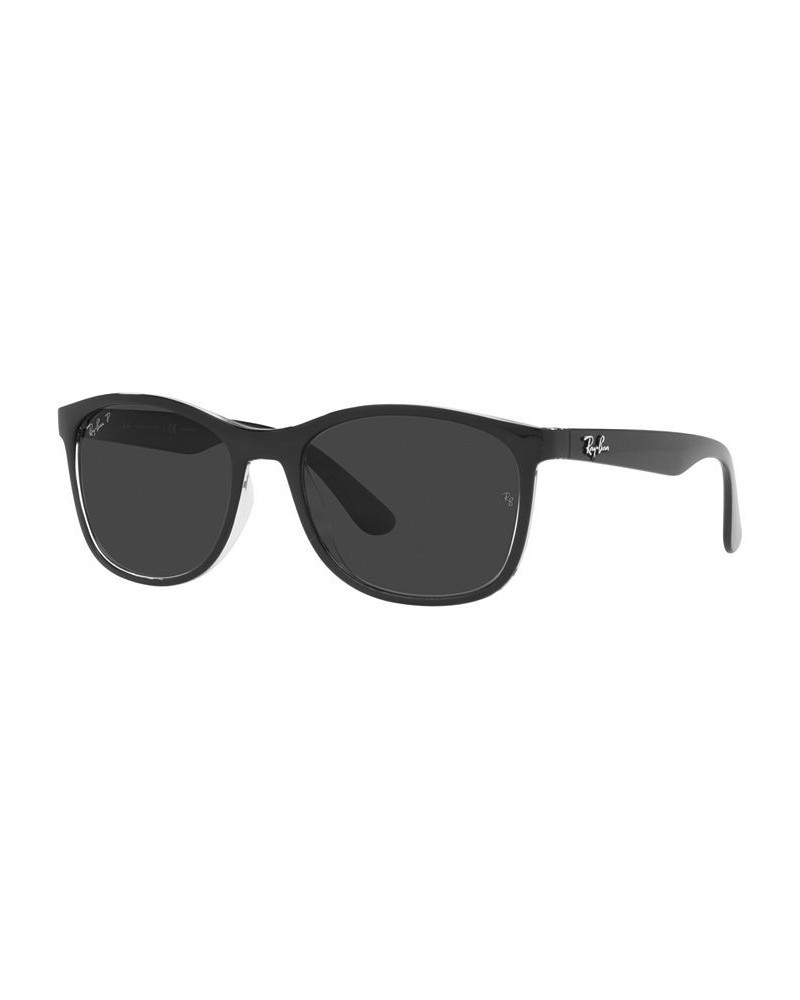 Unisex Polarized Sunglasses RB4374 56 Black on Transparent $43.70 Unisex