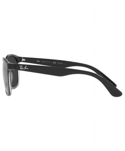 Unisex Polarized Sunglasses RB4374 56 Black on Transparent $43.70 Unisex