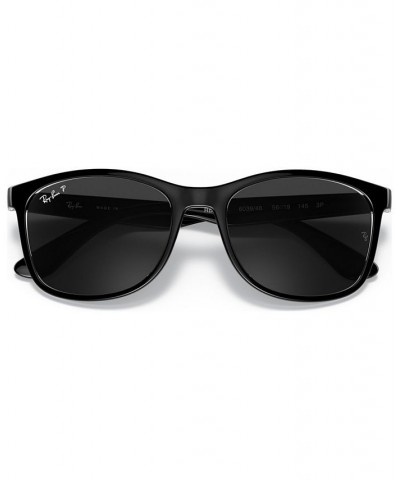 Unisex Polarized Sunglasses RB4374 56 Black on Transparent $43.70 Unisex