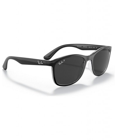 Unisex Polarized Sunglasses RB4374 56 Black on Transparent $43.70 Unisex