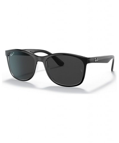 Unisex Polarized Sunglasses RB4374 56 Black on Transparent $43.70 Unisex