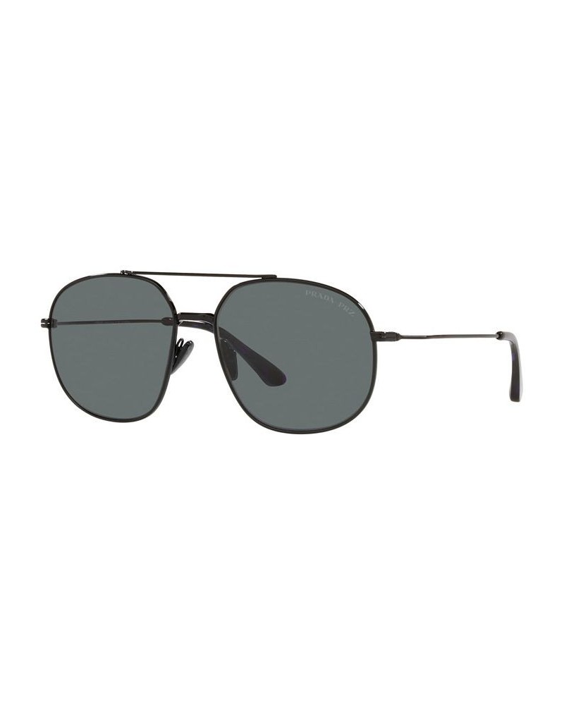 Men's Polarized Sunglasses PR 51YS 58 Black $29.89 Mens