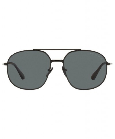 Men's Polarized Sunglasses PR 51YS 58 Black $29.89 Mens