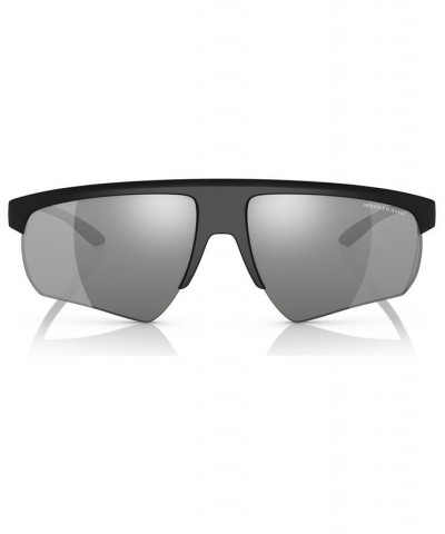 Men's Polarized Sunglasses AX4123S62-ZP Matte Black $9.20 Mens