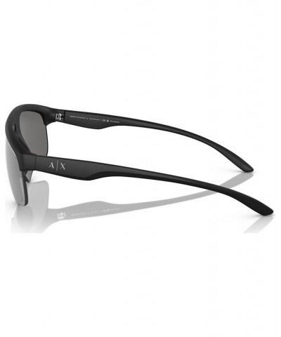 Men's Polarized Sunglasses AX4123S62-ZP Matte Black $9.20 Mens