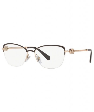 BV2210B Women's Cat Eye Eyeglasses Brown Gold-Tone $142.56 Womens