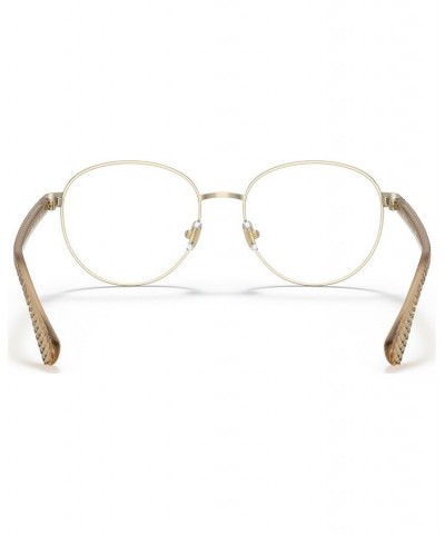 Women's Round Eyeglasses RA6050 Shiny Pale Gold-Tone $22.60 Womens