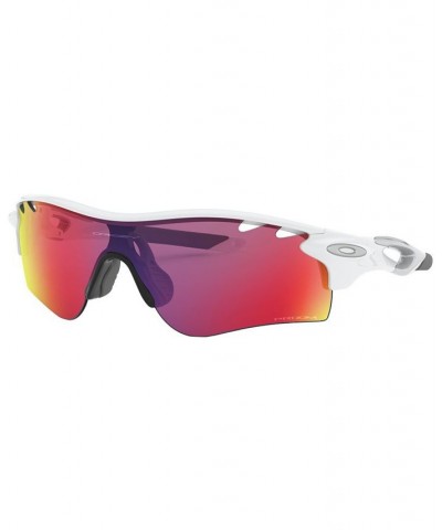 Men's Low Bridge Fit Sunglasses OO9206 RadarLock Path 38 Polished White $22.30 Mens