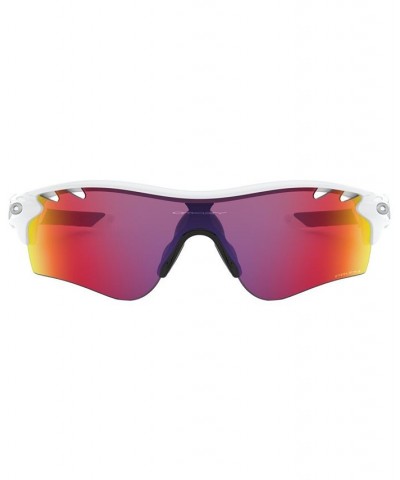 Men's Low Bridge Fit Sunglasses OO9206 RadarLock Path 38 Polished White $22.30 Mens