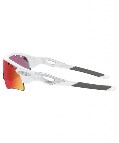 Men's Low Bridge Fit Sunglasses OO9206 RadarLock Path 38 Polished White $22.30 Mens