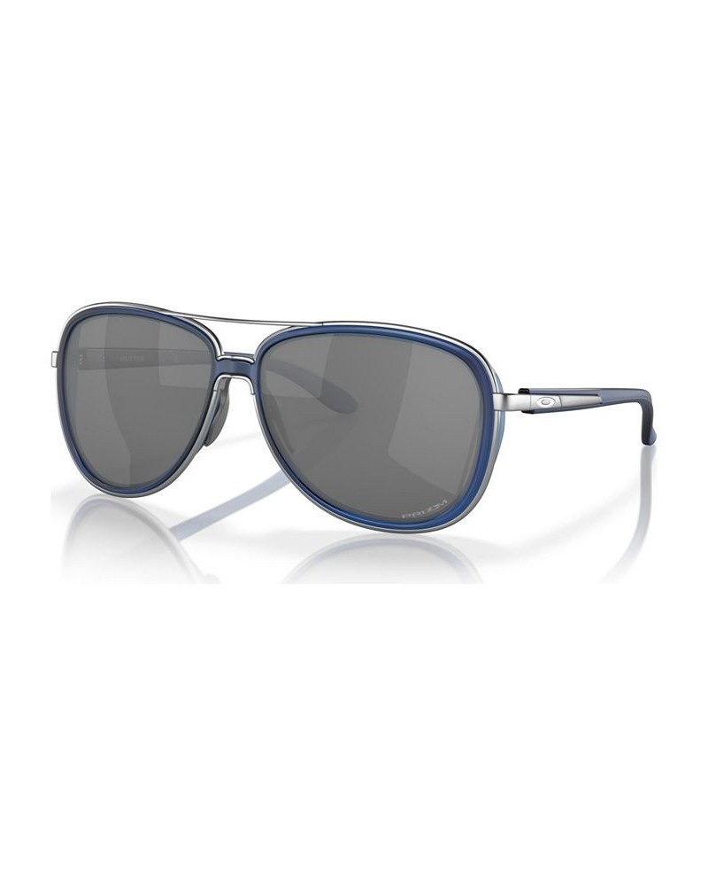 Women's Sunglasses Split Time Matte Transparent Blue $23.92 Womens