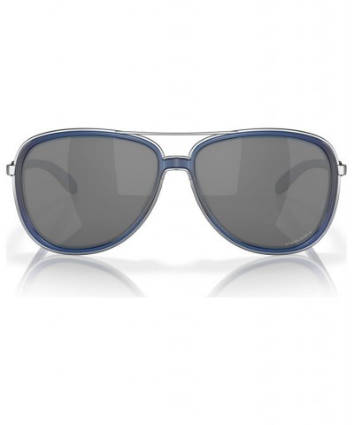 Women's Sunglasses Split Time Matte Transparent Blue $23.92 Womens