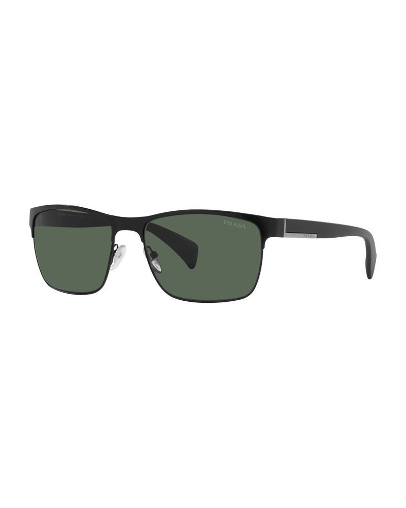 Men's Sunglasses PR 51OS 58 Matte Black $97.72 Mens