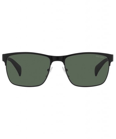 Men's Sunglasses PR 51OS 58 Matte Black $97.72 Mens