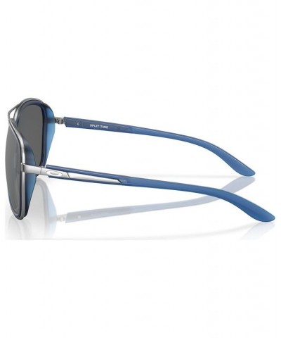 Women's Sunglasses Split Time Matte Transparent Blue $23.92 Womens