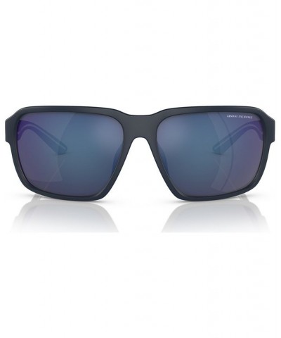 Men's Sunglasses AX4131SU Matte Blue $16.40 Mens