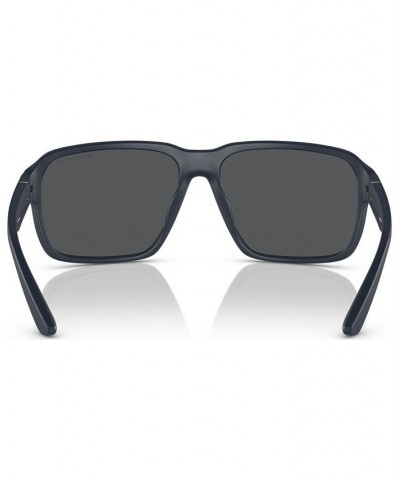 Men's Sunglasses AX4131SU Matte Blue $16.40 Mens