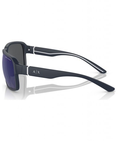 Men's Sunglasses AX4131SU Matte Blue $16.40 Mens