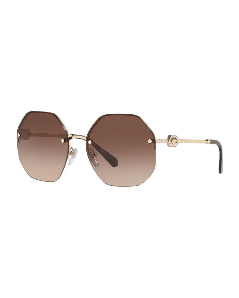 Sunglasses BV6122B 58 PINK GOLD/GREY GRADIENT $143.37 Unisex