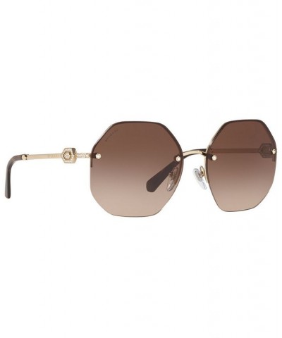 Sunglasses BV6122B 58 PINK GOLD/GREY GRADIENT $143.37 Unisex