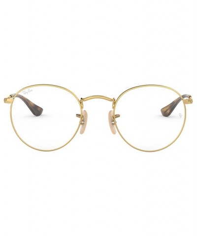 RX3447V Round Metal Optics Men's Round Eyeglasses Gold-Tone $50.12 Mens