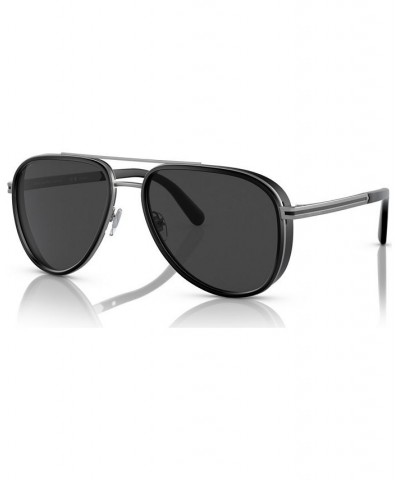 Men's Polarized Sunglasses BV506057-P Matte Gunmetal $159.57 Mens