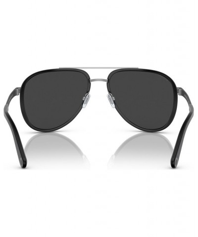 Men's Polarized Sunglasses BV506057-P Matte Gunmetal $159.57 Mens