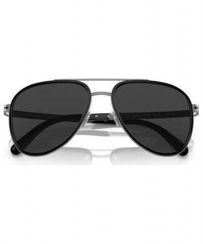 Men's Polarized Sunglasses BV506057-P Matte Gunmetal $159.57 Mens