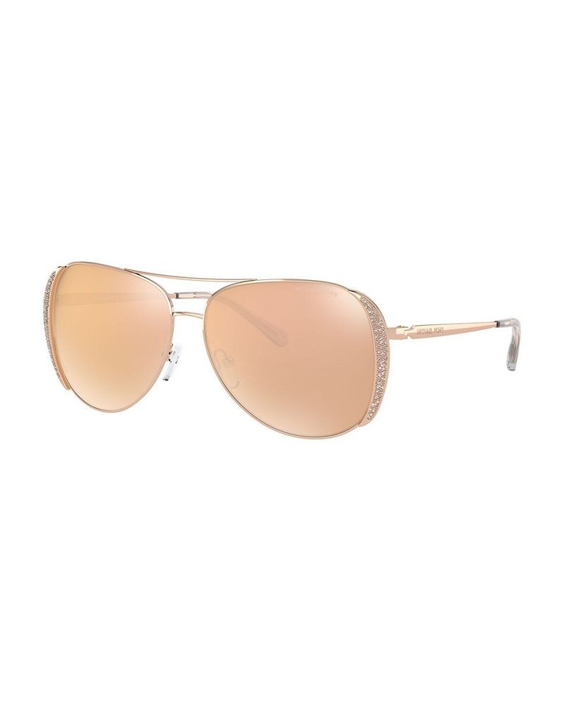 Chelsea Glam Sunglasses MK1082 58 ROSE GOLD $38.43 Unisex