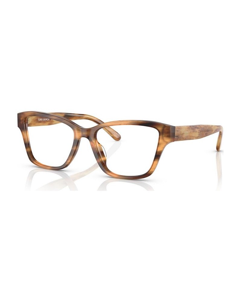 Women's Rectangle Eyeglasses TY2131U53-O Honey Wood $43.05 Womens