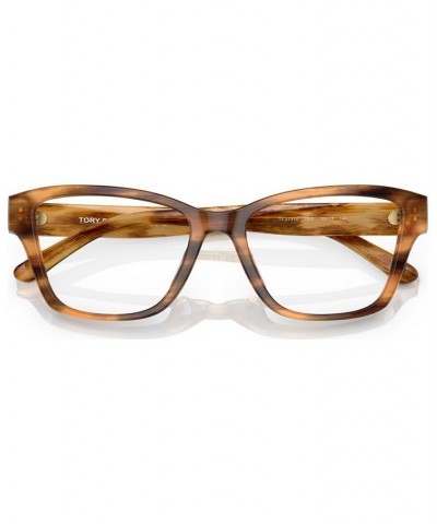 Women's Rectangle Eyeglasses TY2131U53-O Honey Wood $43.05 Womens