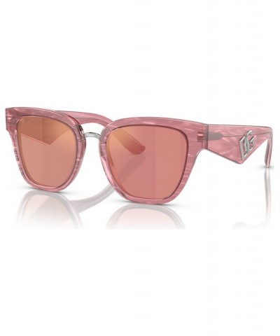 Women's Sunglasses DG4437 Fleur Pink $66.57 Womens