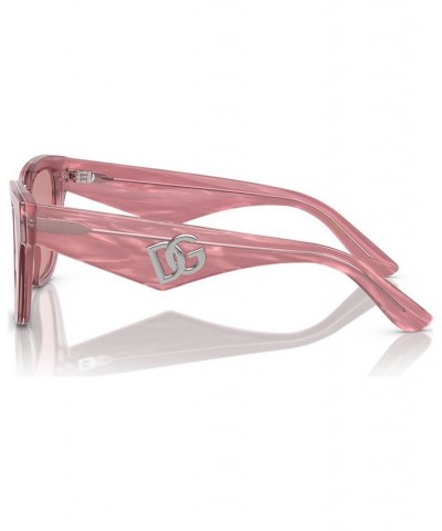 Women's Sunglasses DG4437 Fleur Pink $66.57 Womens