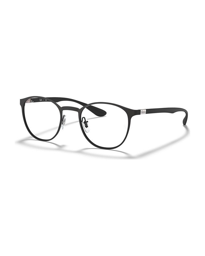 RX6355 Unisex Round Eyeglasses Matte Blk $32.48 Unisex