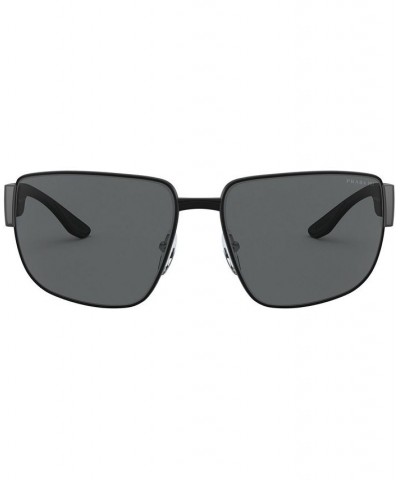 Polarized Sunglasses 0PS 56VS MATTE BLACK/POLAR DARK GREY $64.93 Unisex