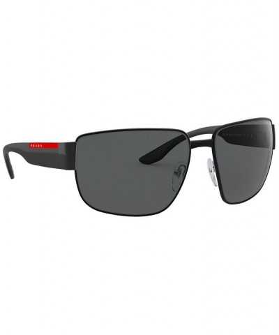 Polarized Sunglasses 0PS 56VS MATTE BLACK/POLAR DARK GREY $64.93 Unisex