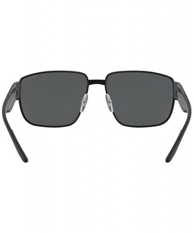 Polarized Sunglasses 0PS 56VS MATTE BLACK/POLAR DARK GREY $64.93 Unisex