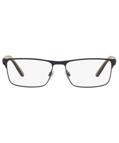 PH1207 Men's Rectangle Eyeglasses Matte Navy Blue $35.64 Mens