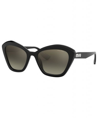 Sunglasses MU 05US 55 BLACK / GRADIENT GREY MIRROR SILVER $75.60 Unisex