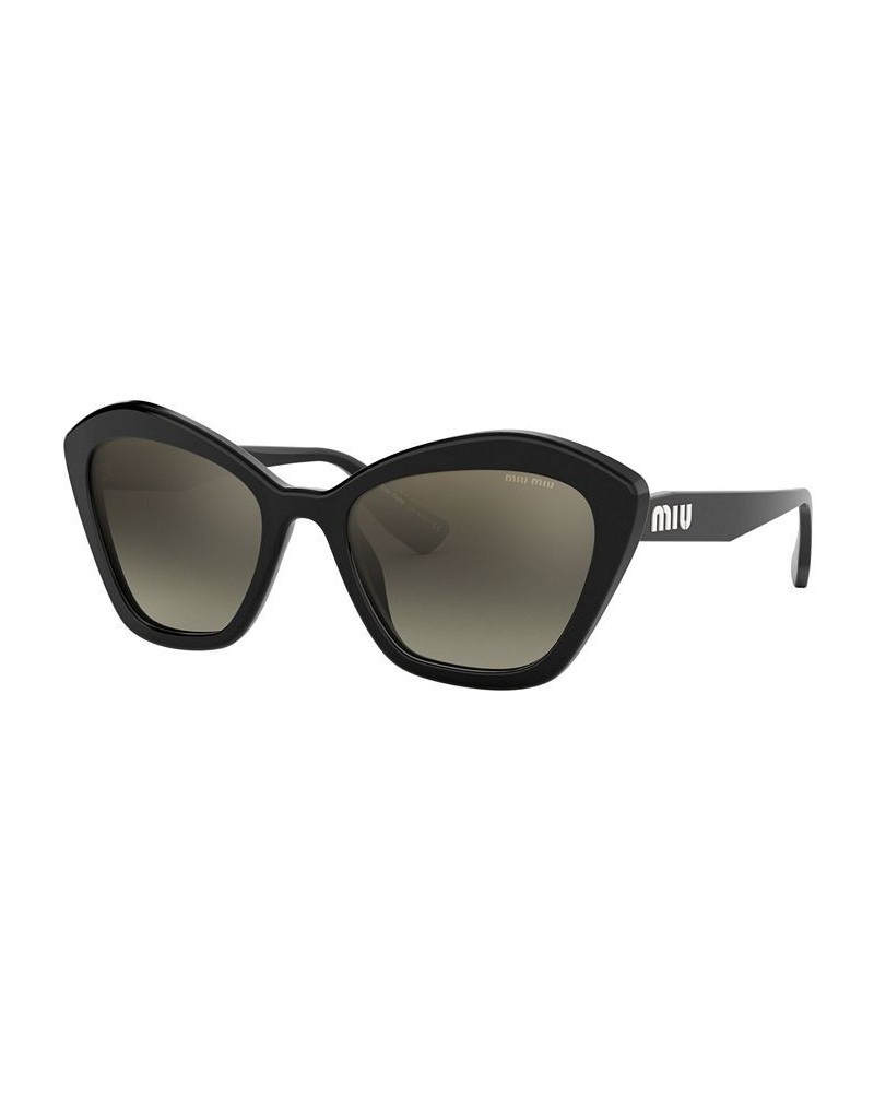 Sunglasses MU 05US 55 BLACK / GRADIENT GREY MIRROR SILVER $75.60 Unisex